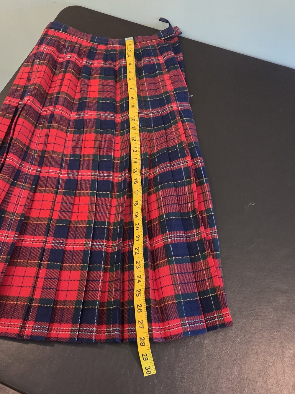Vintage Pendleton Red Tartan Plaid Wool Skirt Suit Set Size 6 USA - Picture 9 of 13